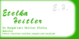 etelka heitler business card